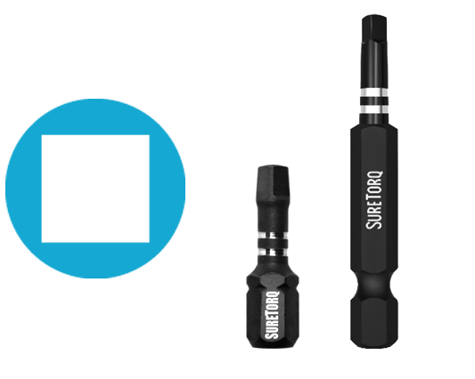 Impact Rated Super Fit Square Bits